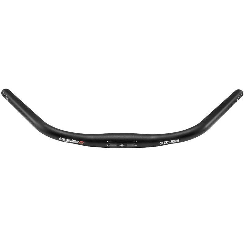 Ergotec stuur Trekking 31,8 620mm 45° mat zwart