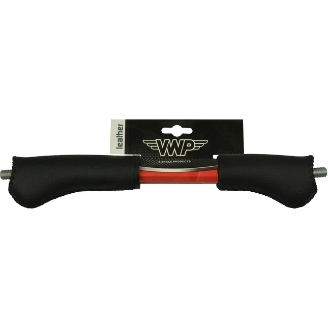 VWP handvatset City 90/120mm leer verstelbaar zwart