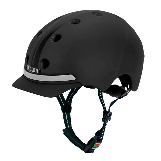 Melon helm met verlichting E-Series Black Ice XL-XXL
