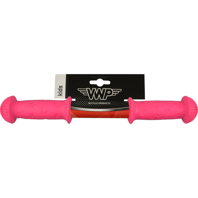 Jeu de poignées VWP Basic 95/95mm vélo enfant rose