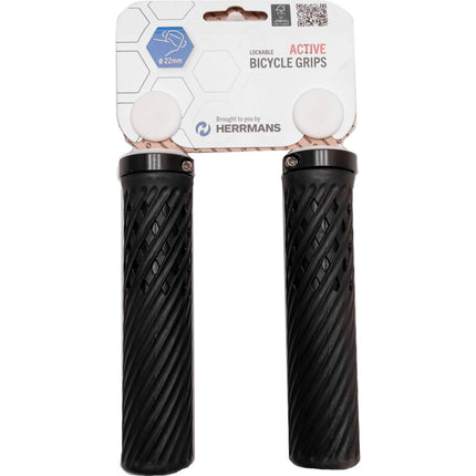 Herrmans handvatset Luna lockring 130/130mm zwart