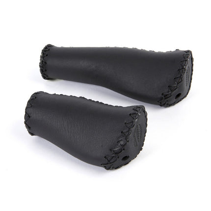 Velo handvatset 92/135mm leer zwart