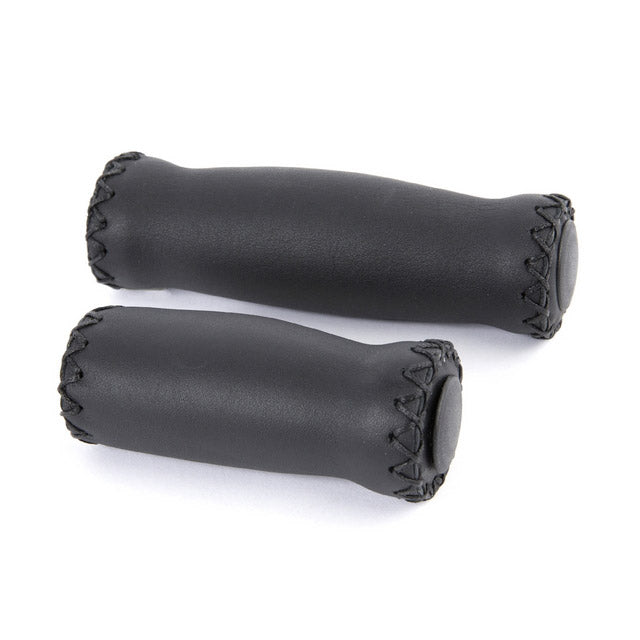 Velo handvatset 90/125mm leer zwart