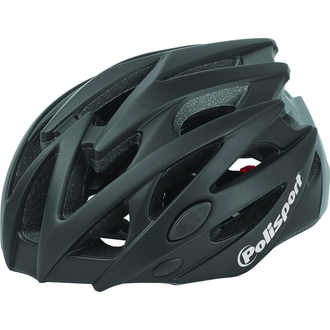 Polisport helm Twig mat zwart/ grijs M 55-58cm easy-lock
