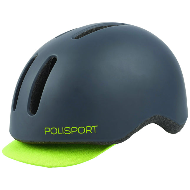 Polisport helm Commuter mat grijs/fluo geel M 54-58cm