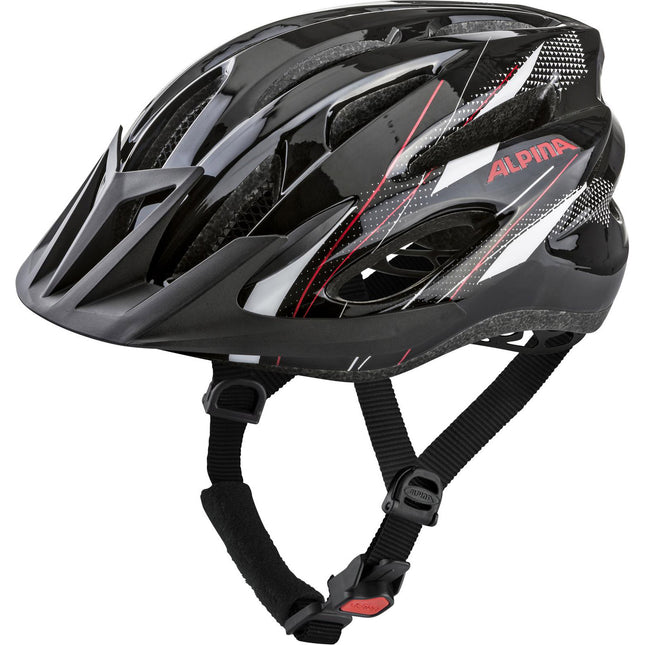 Alpina Sports MTB helm MTB17 54-58 glans zwart/wit/rood