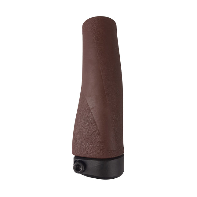 Herrmans handvat Clik 123mm verstelbaar links zwart/bruin