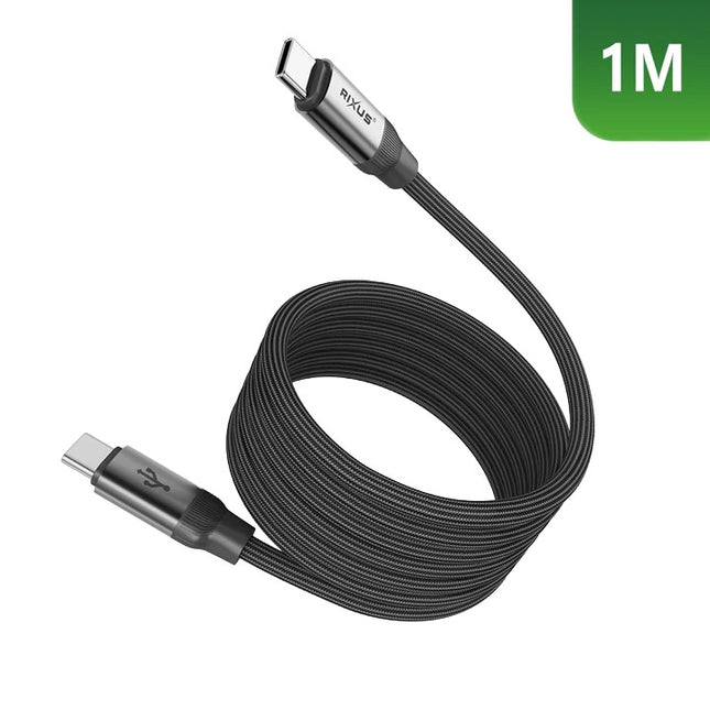 Rixus laadkabel RXUC66C USB-C naar USB-C 60W 1m