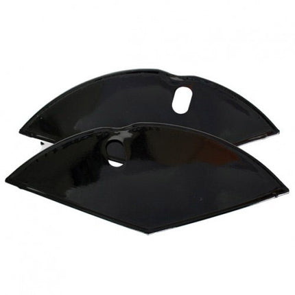 Jasbeschermer 28" glanzend zwart incl clips