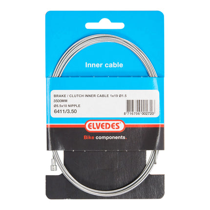 Elvedes câble de frein tandem 3500mm arrière embout V 6411