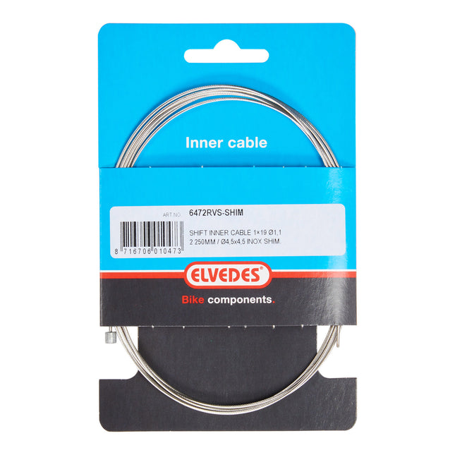 Elvedes schakel binnenk 2250mm RVS N-nippel 6472RVS-SHIM