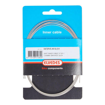 Elvedes schakel binnenk 2250mm RVS N-nippel 6472RVS-49-SLICK