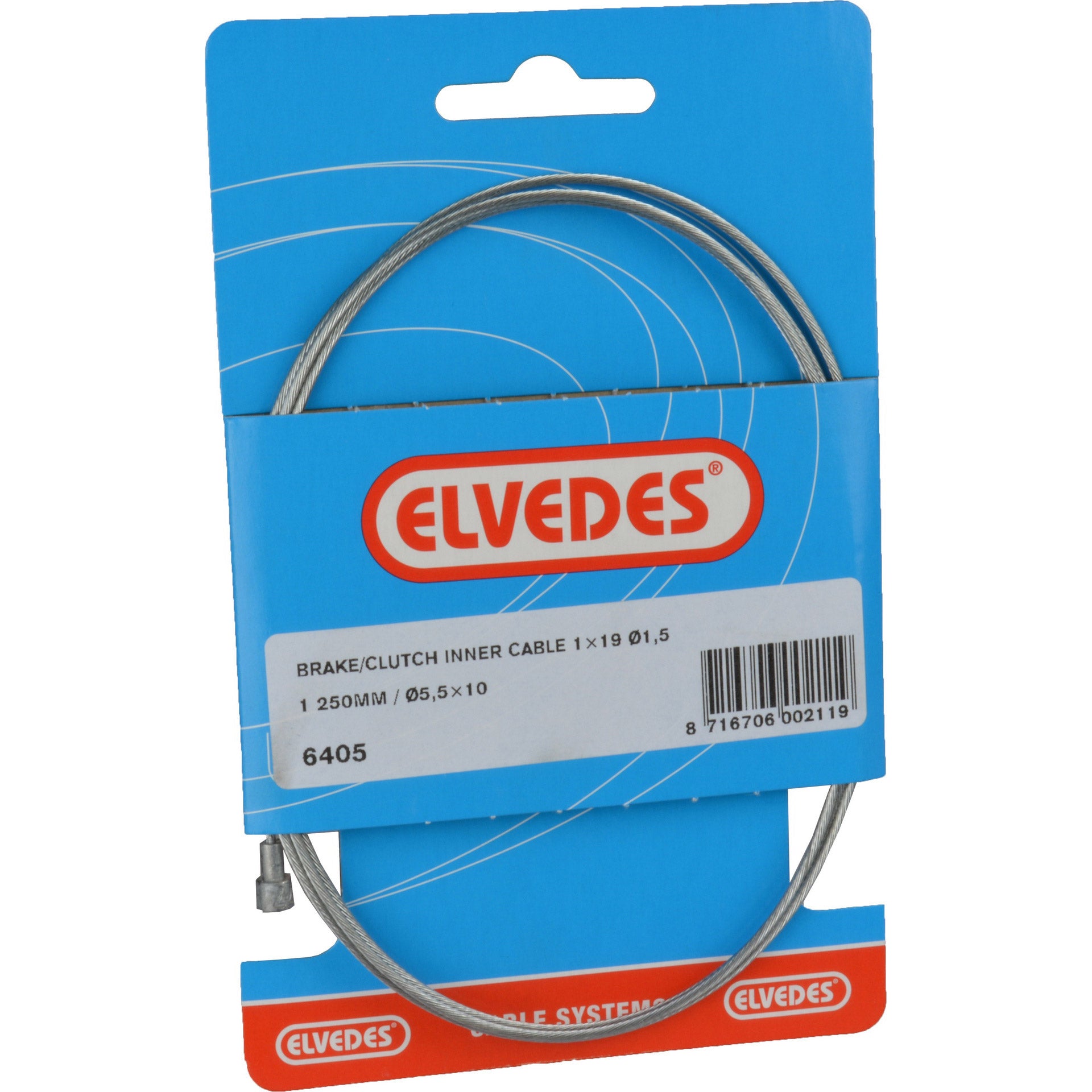 Elvedes koppeling/rem binnen kabel kort universeel 6405