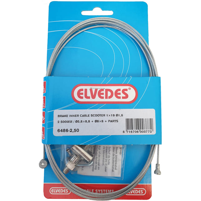 Elvedes rem binnenkabel cmpl. scooter 2500mm 6486-2.50