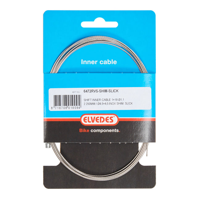 Elvedes schakel binnenk 2250mm RVS N-nip. 6472RVS-SHIM-SLICK