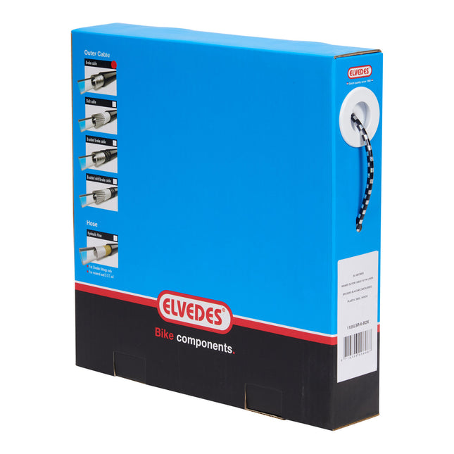 Elvedes rem buitenkabel 5mm zw/chr blok(30m)1125LSR-6-BOX