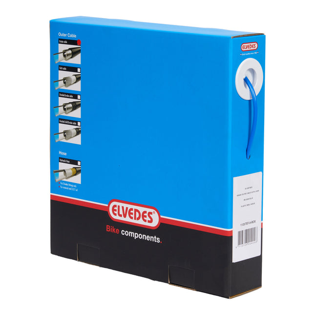 Elvedes rem buitenkabel 5mm (30m)tefl. blauw 1125TEF-8-BOX