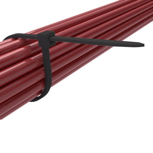 Kabelbinders 10cm x 2,5mm zwart (100st)
