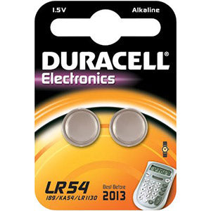 Batterij Duracell V10GA/LR1130 /LR54 alkaline 1.5V (per 2)