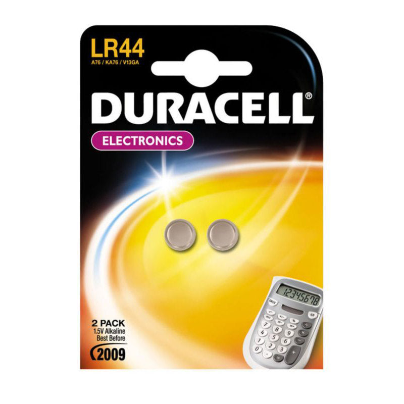 Batterij Duracell LR44 1.5V alkaline (per 2)