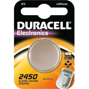 Batterij Duracell CR2450 3V knoopcel