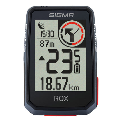 Compteur de vélo Sigma Rox 2.0 GPS fixation supérieure noir