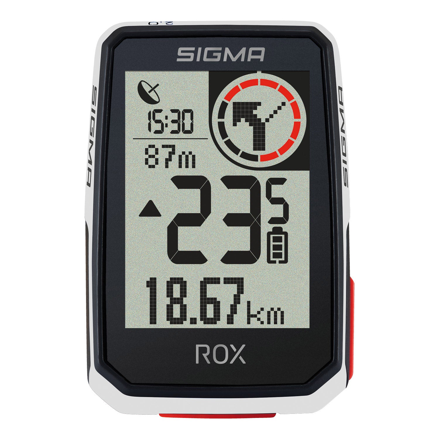 Sigma fietscomputer Rox 2.0 GPS top mount wit