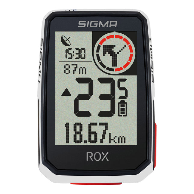 Sigma fietscomputer Rox 2.0 GPS top mount wit