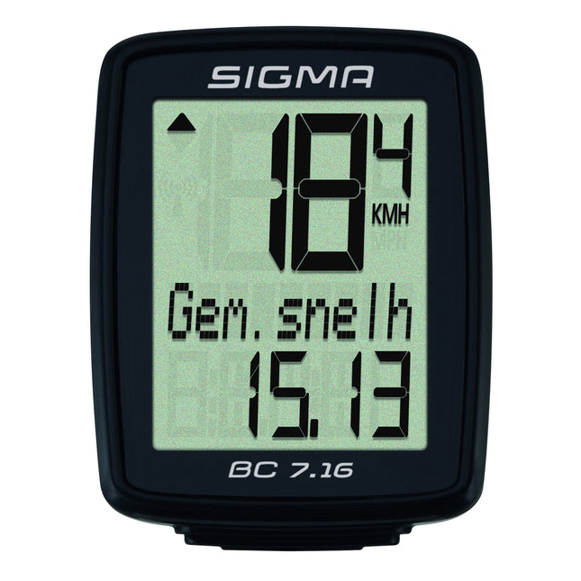 Sigma fietscomputer BC 7.16 bekabeld