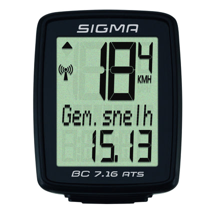 Sigma fietscomputer BC 7.16 ATS draadloos
