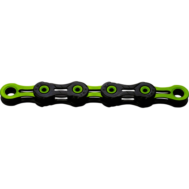 KMC ketting 1/2-11/128 116  10V DLC10 zwart/groen