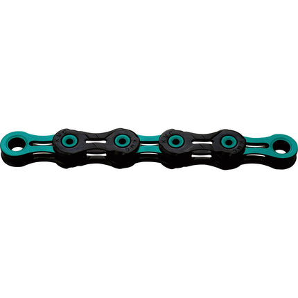 Chaîne KMC 1/2-11/128 118 12V DLC 12 noir/céleste