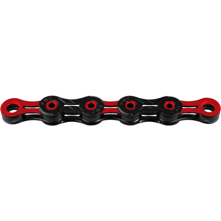 Chaîne KMC 1/2-11/128 118 11V DLC 11 noir/rouge