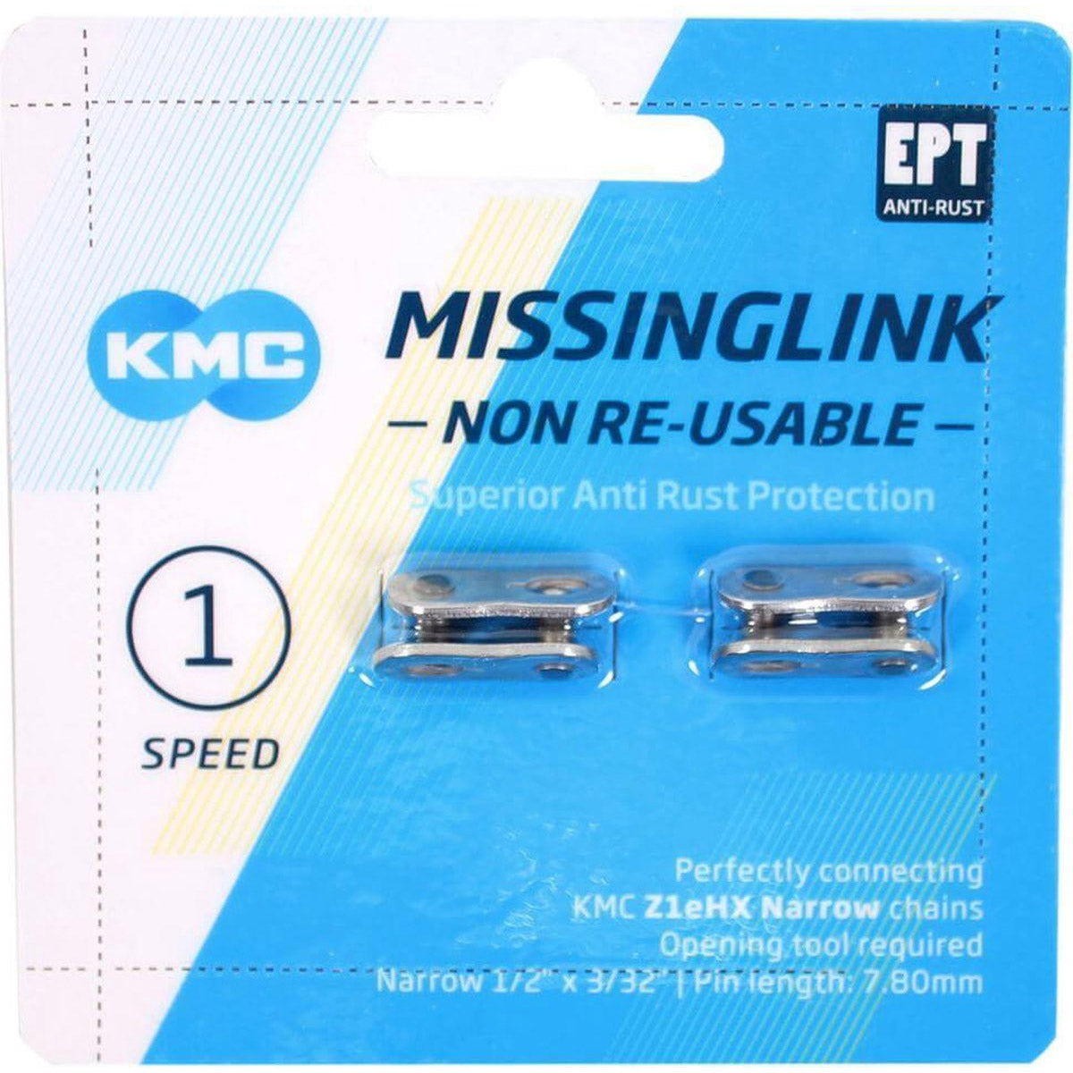 KMC sluitschakel MissingLink Z1eHX NR EPT zilver narrow(2)