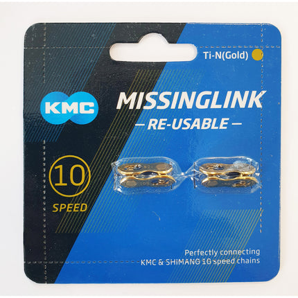 Attache rapide KMC MissingLink 10R Ti-N Doré 5.88mm 10v (2)