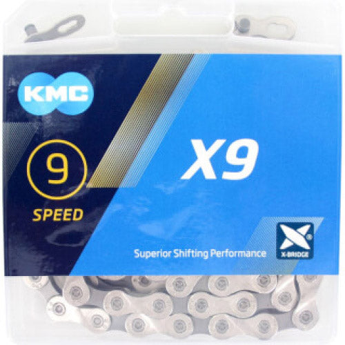 KMC ketting X9 9v ½-11/128 114L grijs