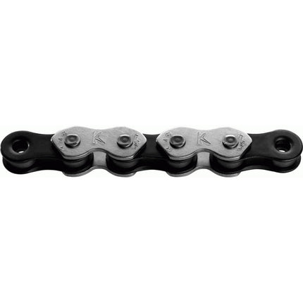 Chaîne KMC 1/2-1/8 110 K1 Large argent/noir BMX/FIXIE