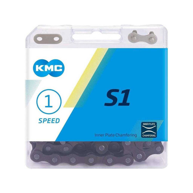 KMC ketting S1 ½-⅛ 112L wide bruin