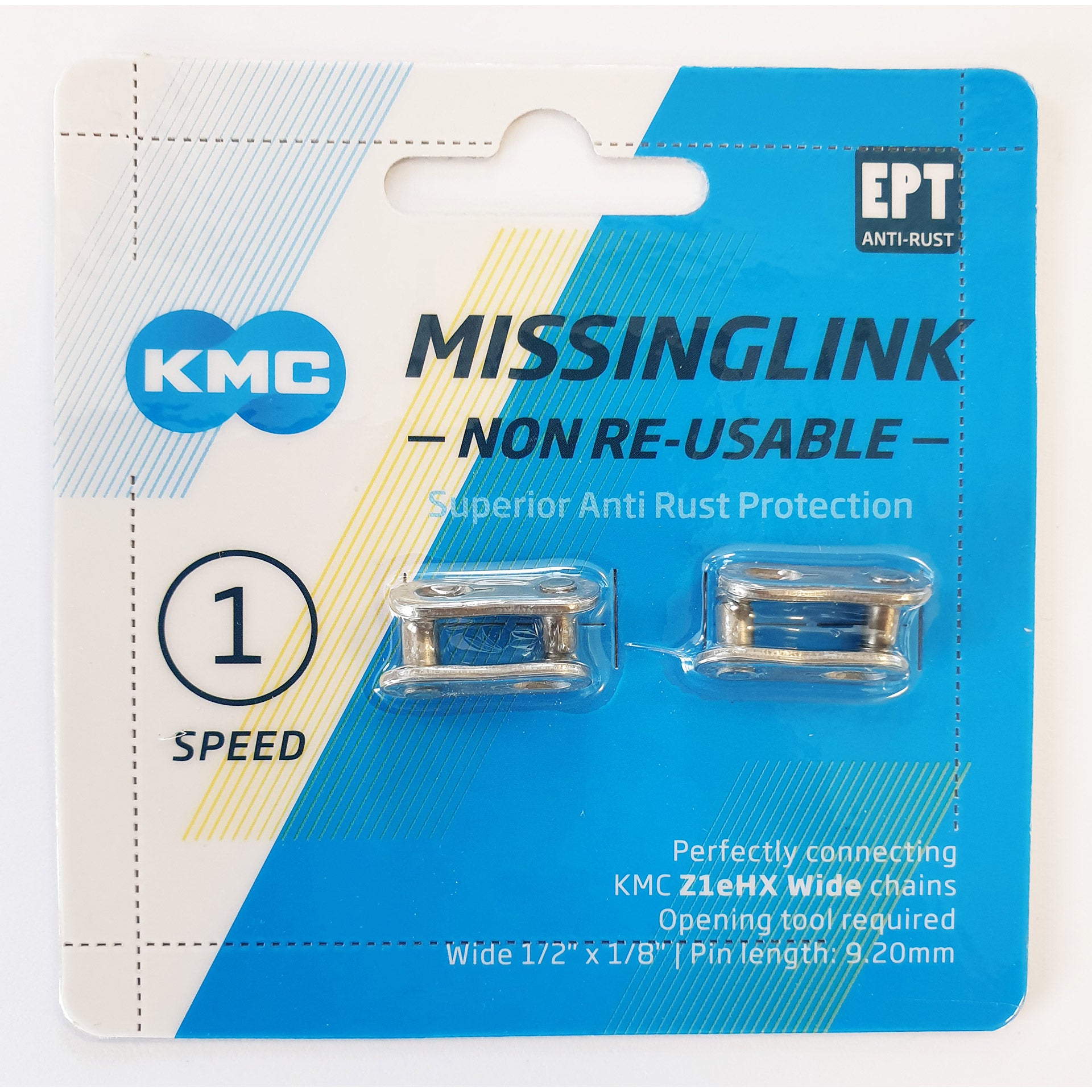 KMC sluitschakel Z1eHX NR EPT ½-⅛ wide zilver (2st)