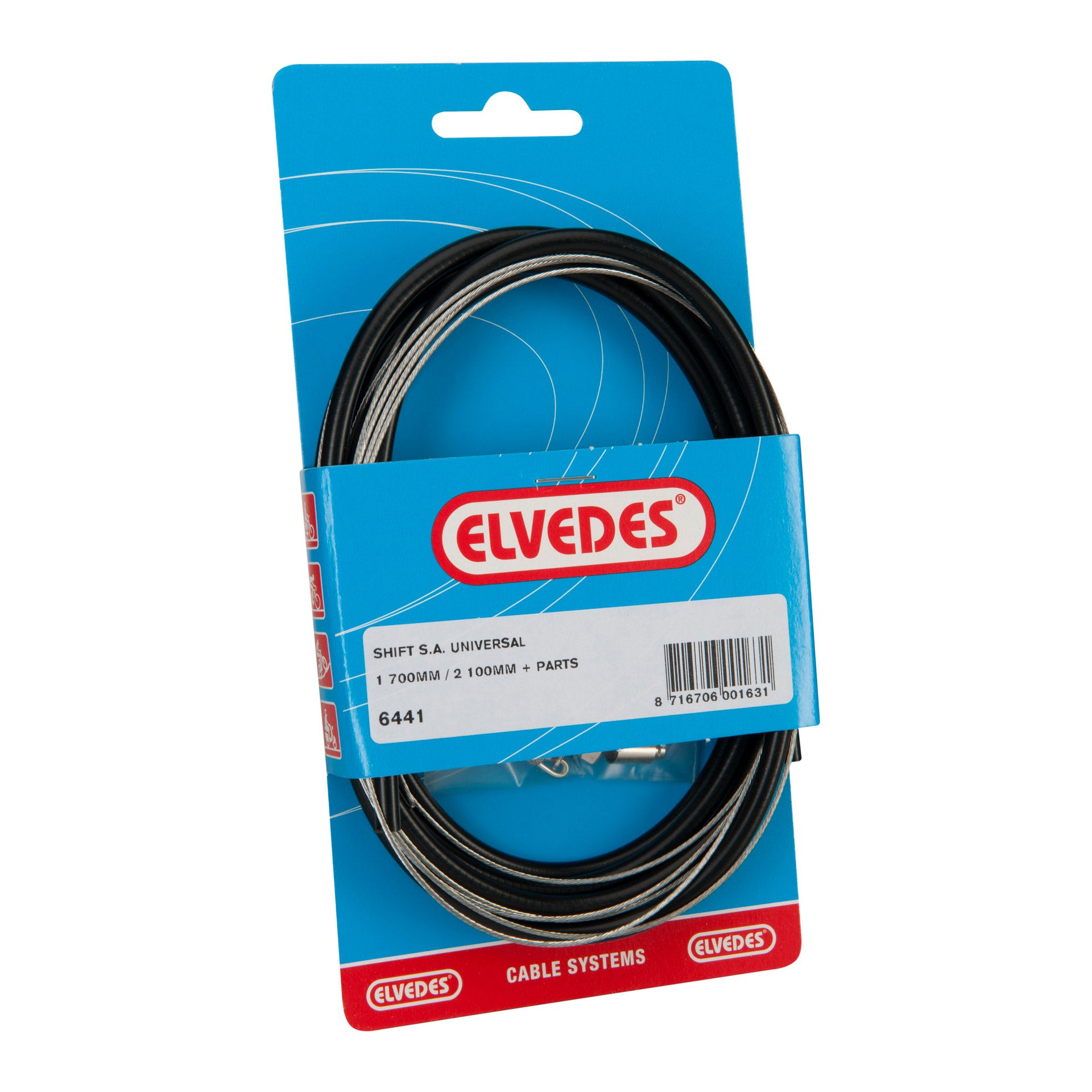 Elvedes versnellingskabel met beugel Sturmey Archer 3v