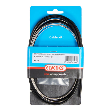 Elvedes schakelkabelkit cmpl. Nexus 4/7/8 RVS zwart 06479