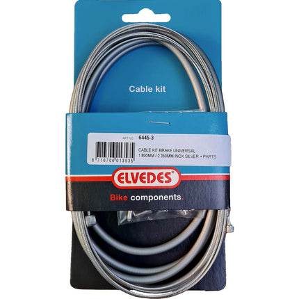 Elvedes remkabelkit universeel RVS 1800/2350mm zilver 6445-3