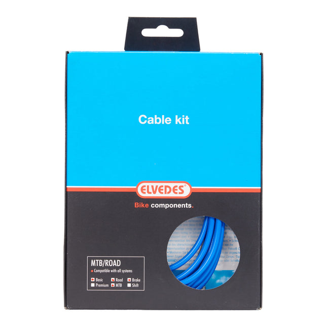 Elvedes remkabelkit ATB/race universeel blauw 2015013