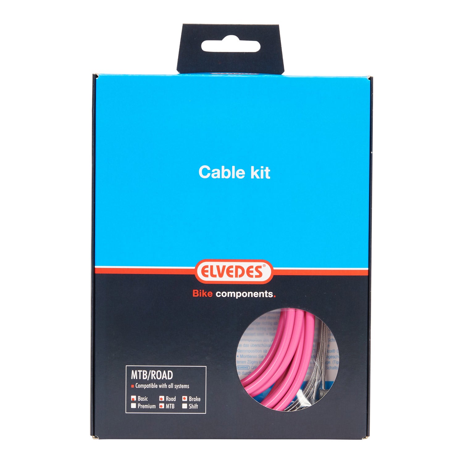 Elvedes remkabelkit ATB/race universeel roze 2017150