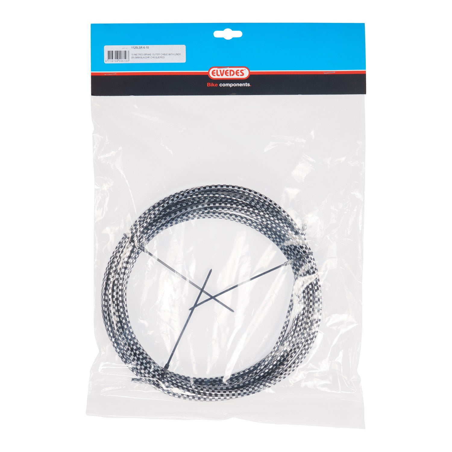 Elvedes rem buitenkabel 5mm (10m)zw/chr liner 1125LSR-6-10