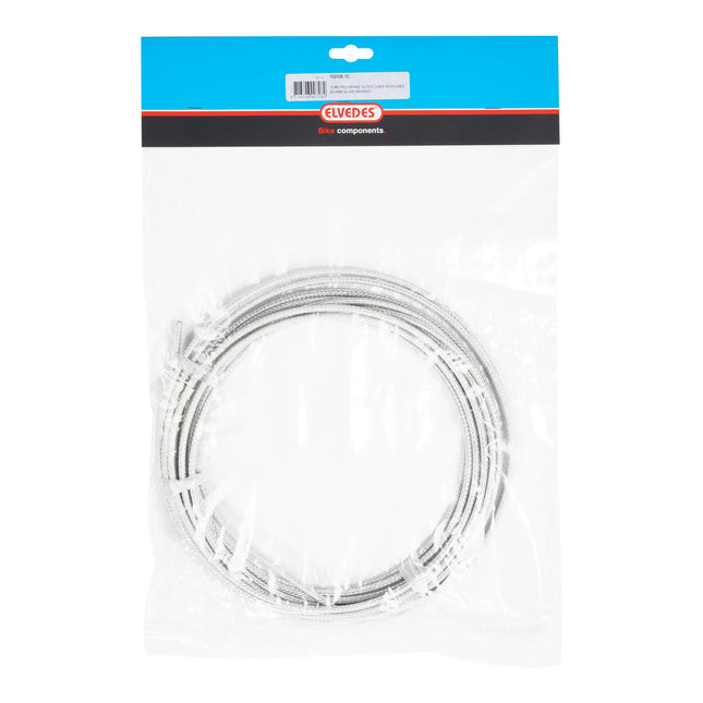 Elvedes rem buitenk 5mm zilver (10m) gevlochten 182038-10