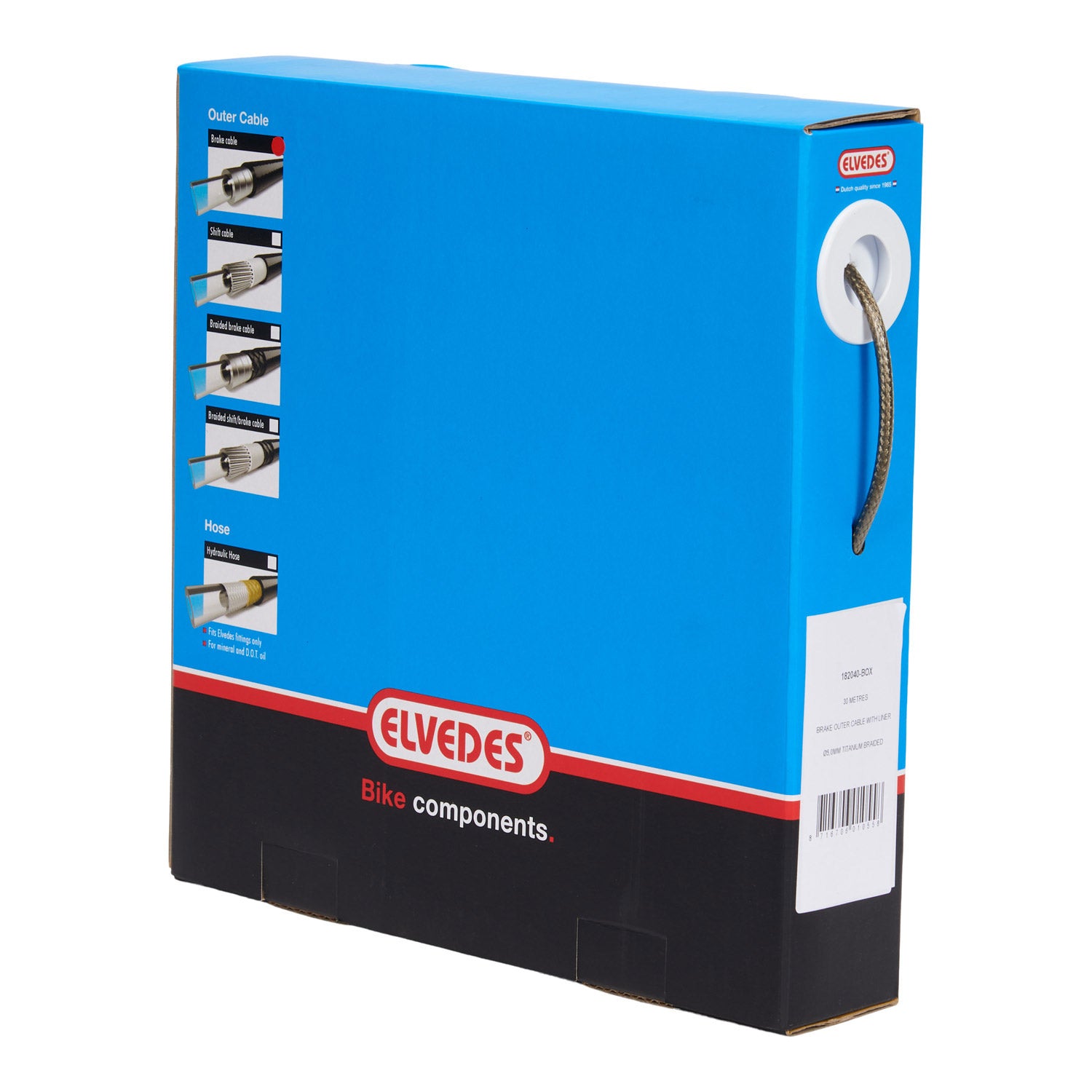 Elvedes rem buitenk 5mm zilver (30m)titan.gevlocht.182040-BOX