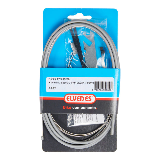 Elvedes schakelkabelkit cmpl. Nexus 4/7/8 RVS zilver 06287