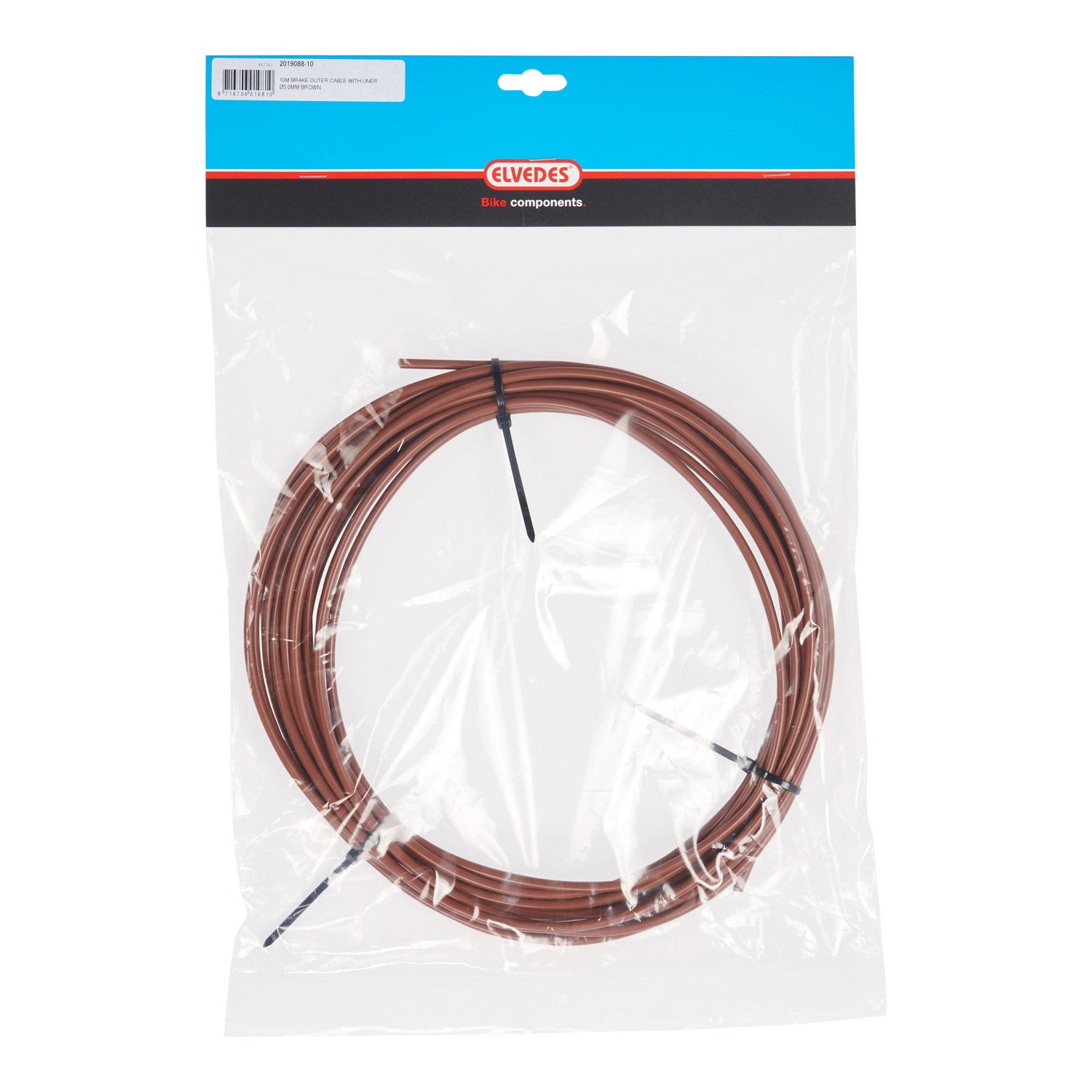 Elvedes rem buitenkabel 5mm (10m) bruin liner 2019088-10