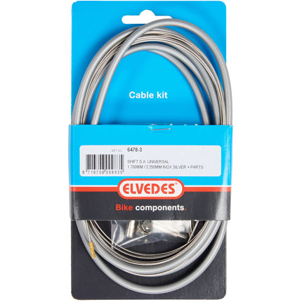 Elvedes universal switch cable kit 1700mm/2250mm stainless steel silver